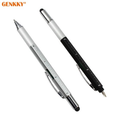 6 in 1 plastic Multitool Pen with Built-In Ballpoint Handy Screwdriver Ruler