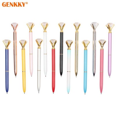 Fashion diamond ball pens jewelled crystal pen with multicolor selection