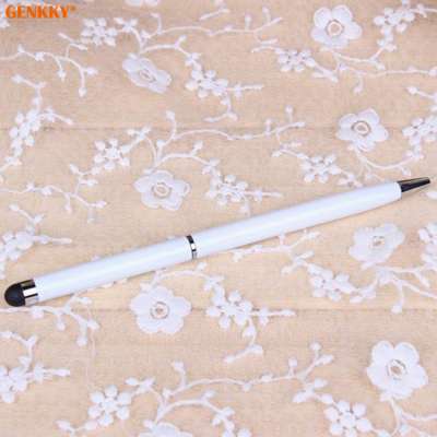 Touch screen pen phone pad tablet ballpoint metal pen with slim shape