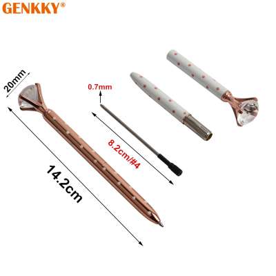 Luxury souvenir promotional gift metallic jeweled diamond crystal bling pen