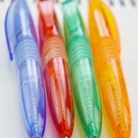 Multicolored Mini Plastic Ball Point plastic Pens with custom logo stylus pen