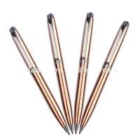 Rose gold metal ballpoint pen/chinese writing pen/metal chinese pen